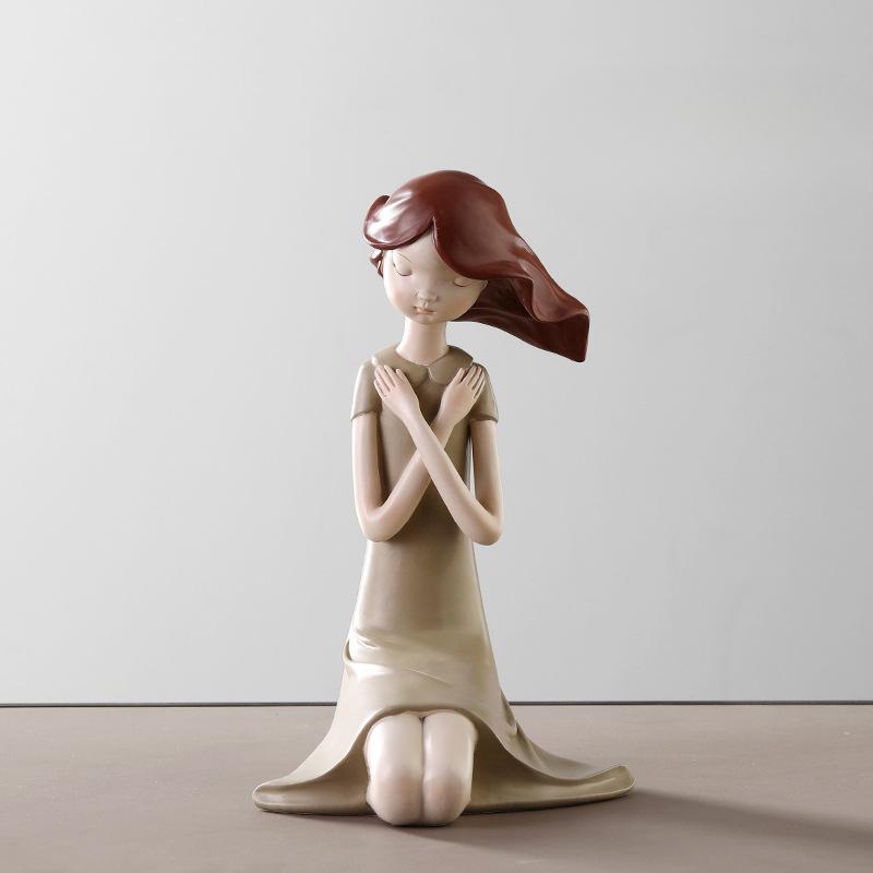 

Милая девочка, сердечко, девочка, маленькие украшения из смолы, креативные детские комнаты, тумба под телевизор, настольные мягкие украшения