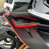 Motorcycle Front Winglets 2X Motorbike Spoiler Wing With LED Dynamic Wing Sticker For Electric Bikes Motorcycle Modification