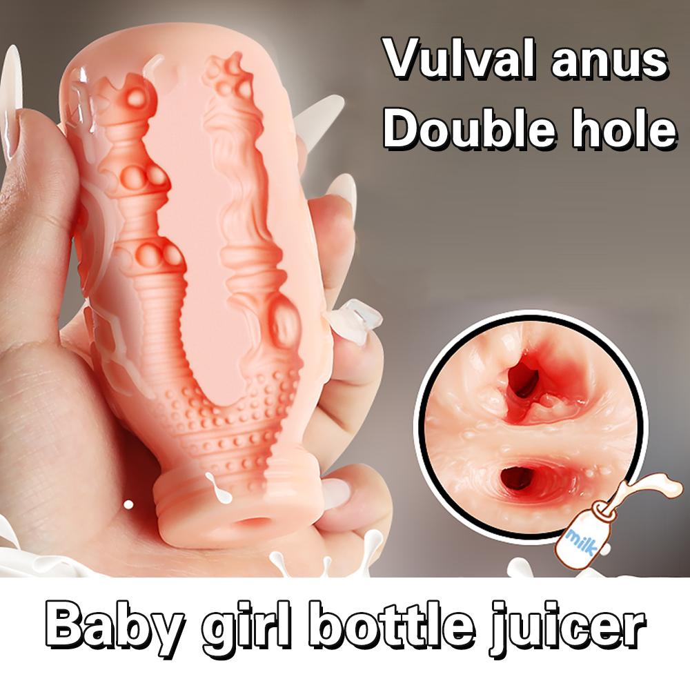 Adult Sex Toys Male Masturbator Cup Portable Penis Trainer Penis Massage Stretchy Silicone Vagina Egg Vacuum Pocket Cup for Men
