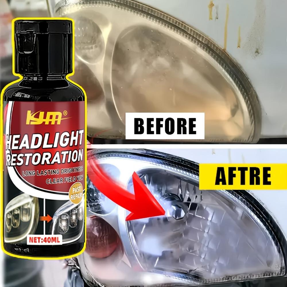 Headlamp Restoration Kit - Advanced restoration solution for clear and bright headlamps, prevents yellowing and oxidisation, lon