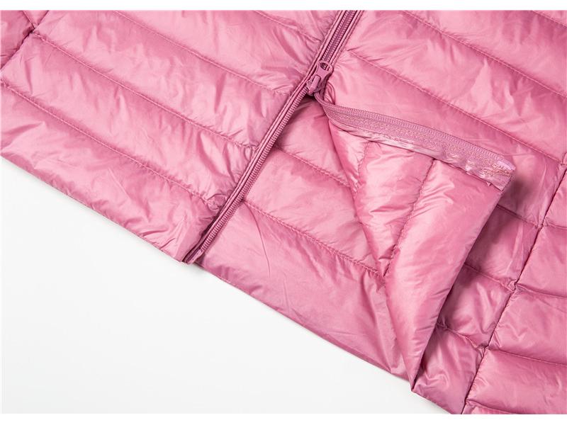 Women's Out-of-Season Korean Down Jacket - Slim Fit, Round Neck, Mid-Length, Zippered Winter Vest