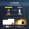 H13 9008 LED Headlight High/Low  Beam & H11 H8 Fog Light Bulbs Combo Kit 6000K White Super Brightness