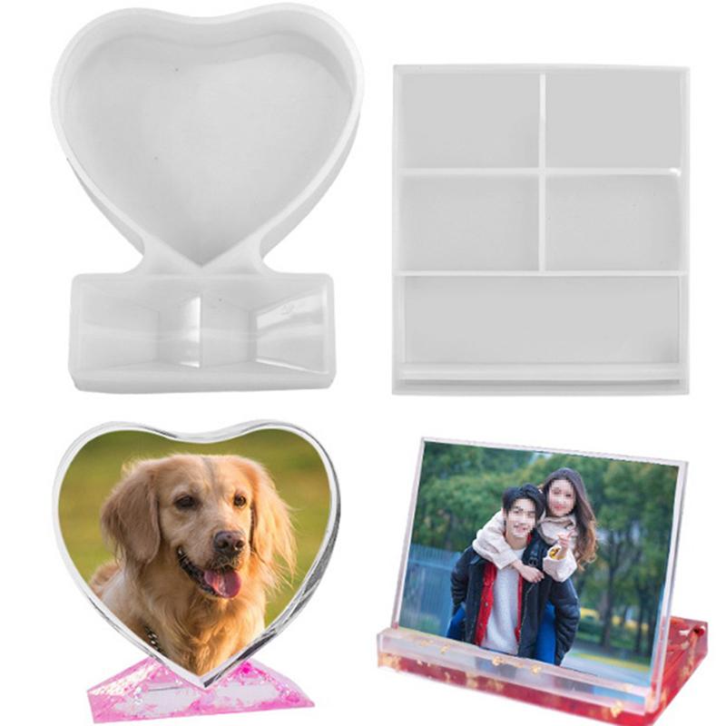 Rectangular Photo Frame Mold Resin Epoxy Mold Decorations Diy Soap Cake Making