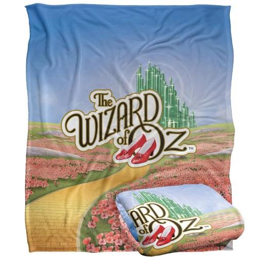The Wizard Of Oz Emerald CIty Logo Blanket
