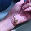 Women's S925 Sterling Silver Four Leaf Clover Necklace Natural Crystal Clavicle Chain Cold Style Jewelry