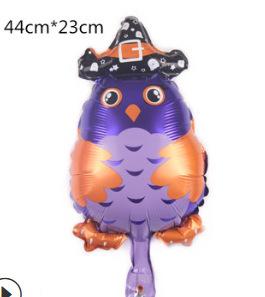 25Pcs Mini Halloween Pumpkin Ghost Foil Balloons Bat Skull Pumpkin Air Globos Kids Horror Halloween Night Party Decorations