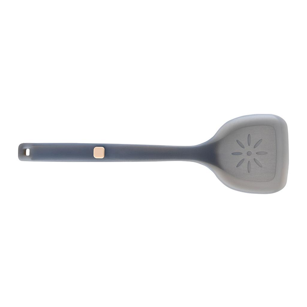 Silicone Slotted Spatula Stir Fry Multi Functional Silicone Turner for Kitchen Semi Translucent