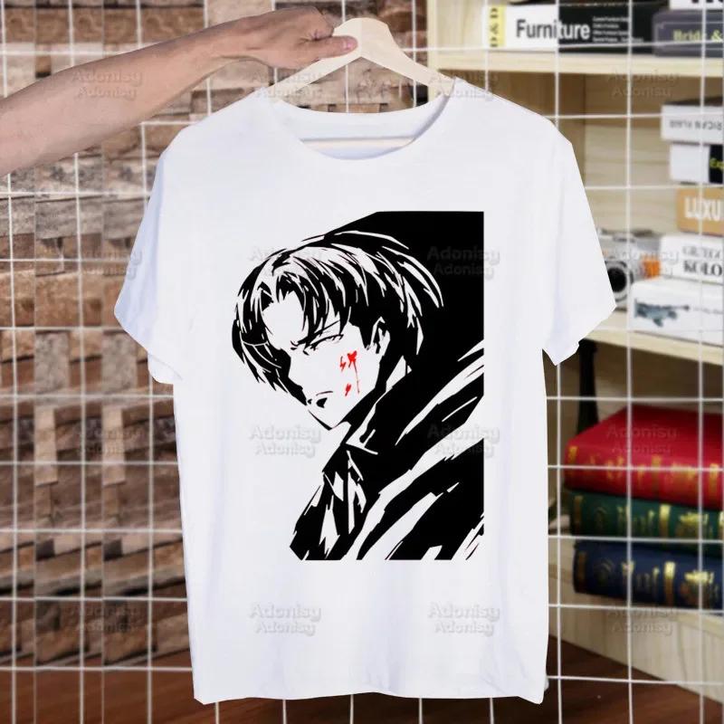Shingeki no Kyojin Funny T Shirt Men Casual Short Sleeve Attack On Titan Tshirt Homme Manga Japanese Anime Allen T-shirt Tees