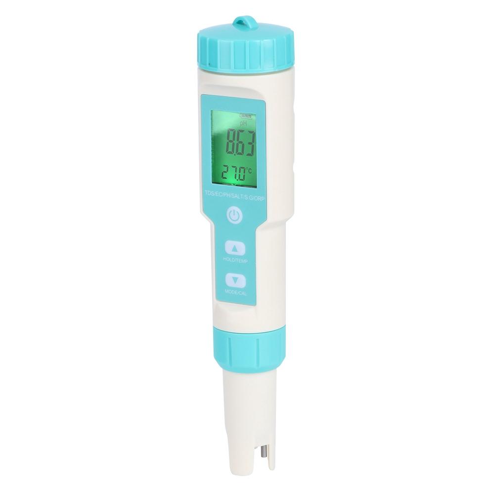 Multifunction Pen Type Water Quality Testing Meter Salinity PH TDS EC ORP Tester