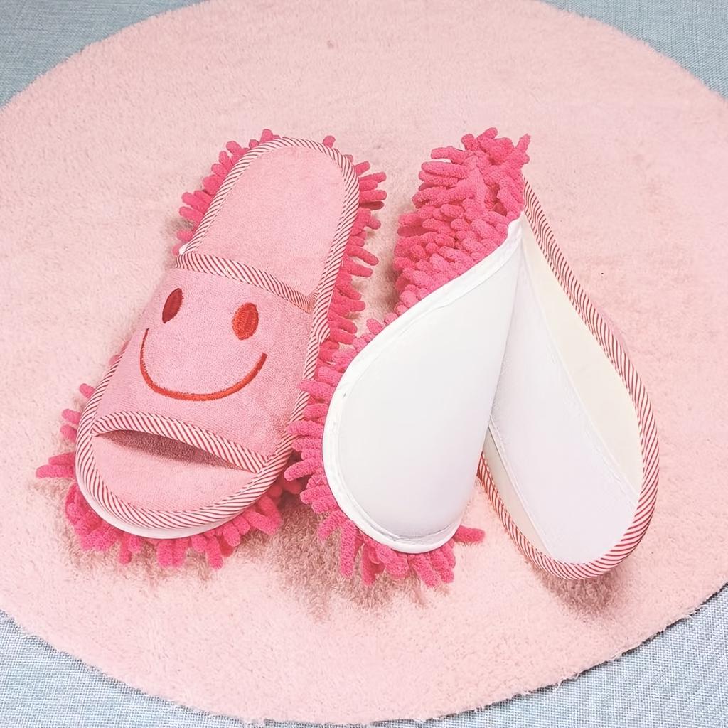 Fashion Microfiber Cleaning Slippers - Silent, Efficient Dust and Floor Cleaning Tool