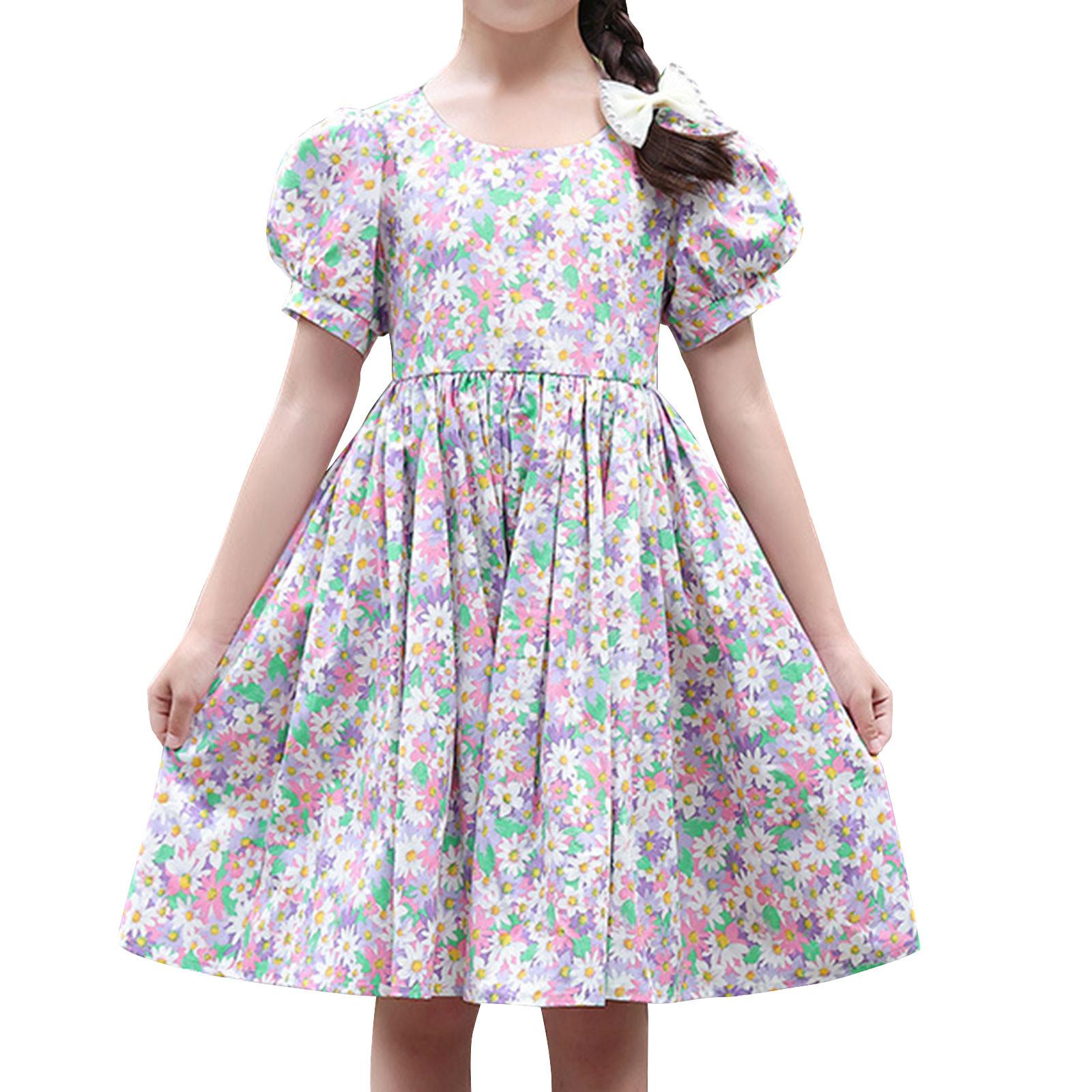 Summer Trend Casual Digital Printed Children s Sleeveless Vest Dress