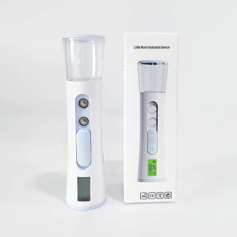 Nano Spray Rechargeable Facial Steamer & Humidifier - Double Spray Cold Mist Beauty Device