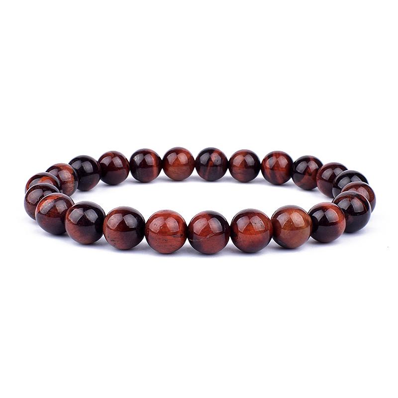 Natural Tiger Eye Beads Bracelet Hematite Stone Beaded Yoga Energy Bracelet for Women Men Charm Jewelry Gifts Pulsera de hombre
