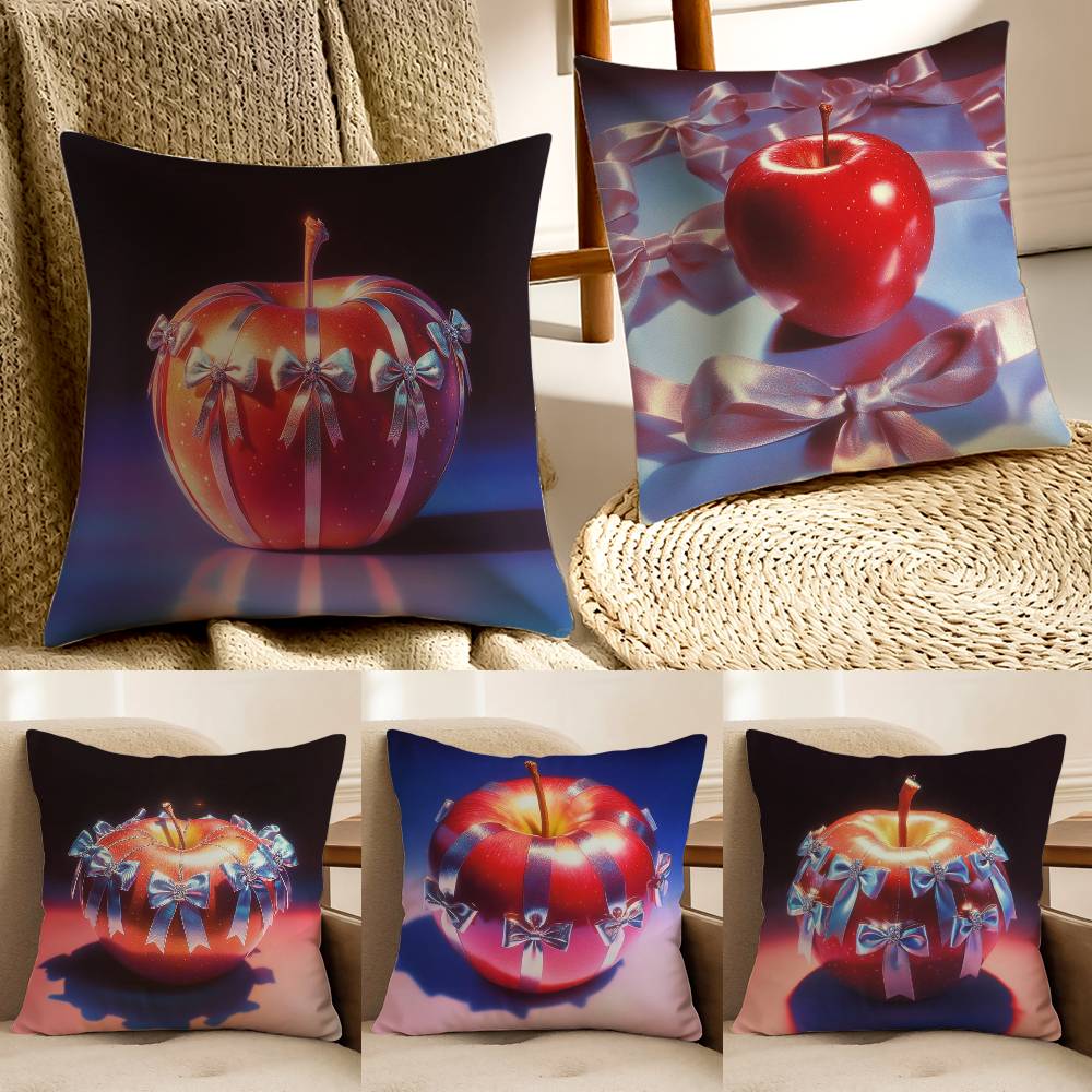 Weihnachts-Apfel Kissenbezug Hausstaubmilbenabweisend Unsichtbarer Reißverschluss Sofa Bett