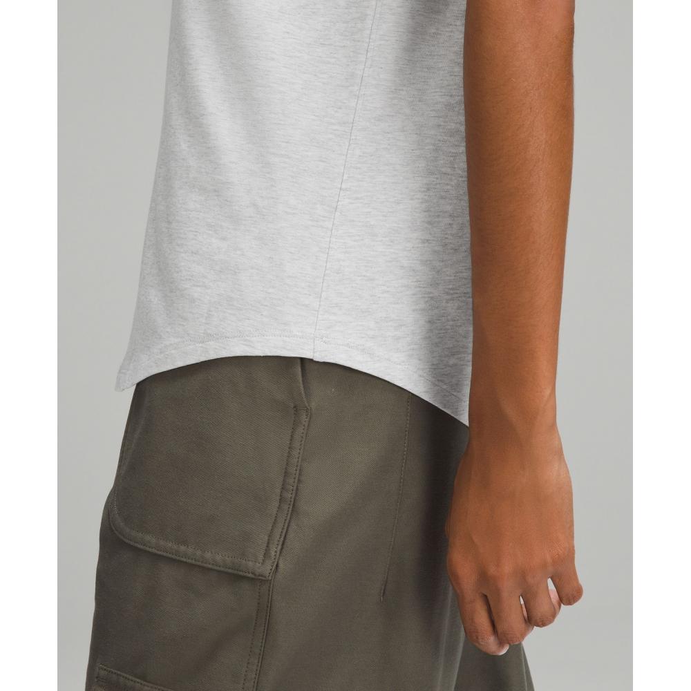 Lululemon LoVe V Neck T shirT heaThered Core ulTra lighT Grey