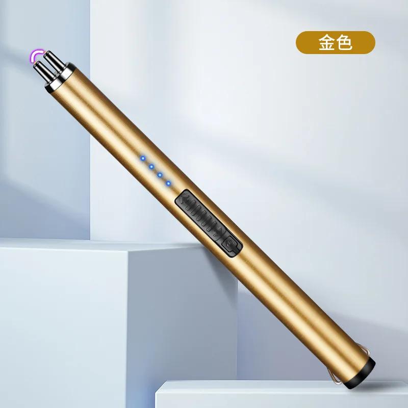 Outdoor Portable Pulse Ignition Gun, Gas Stove Candle BBQ Cooking Kitchen Double Arc Lighter, USB Electronic Lighter