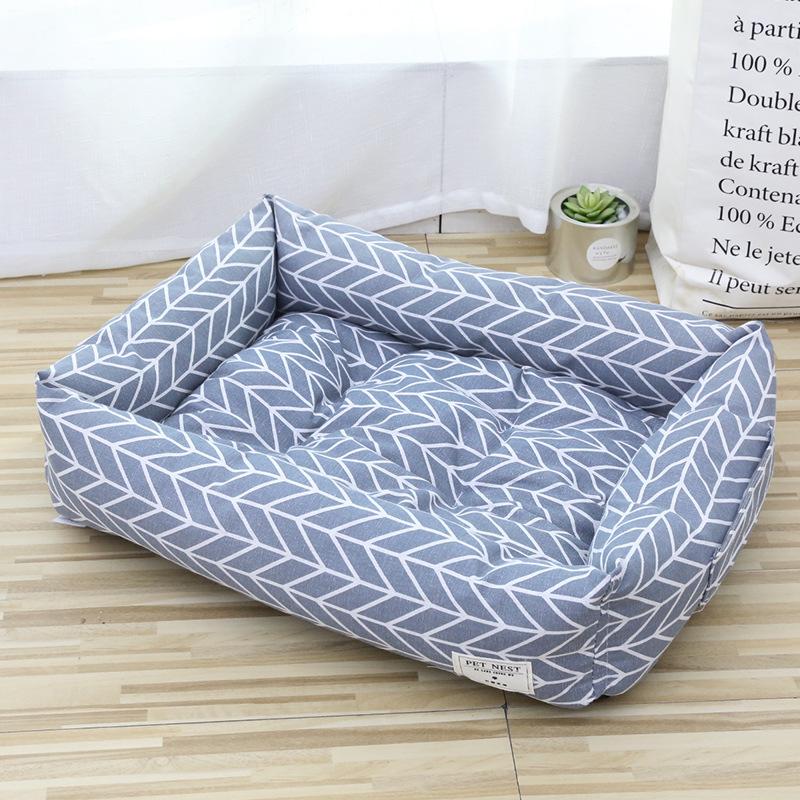 Four Seasons Universal Double-sided Pad Thickened Dog Kennel Linen Breathable Sleeping Nest Warm Pet Nest Cat and Dog Supplies