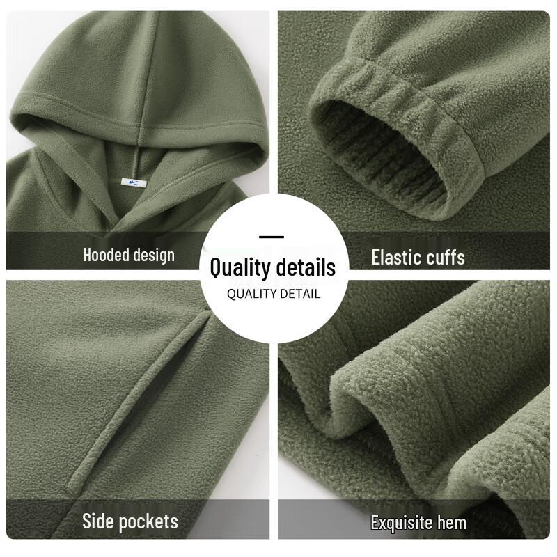 Warrior Men's Winter Fleece Hooded Sweatshirt
