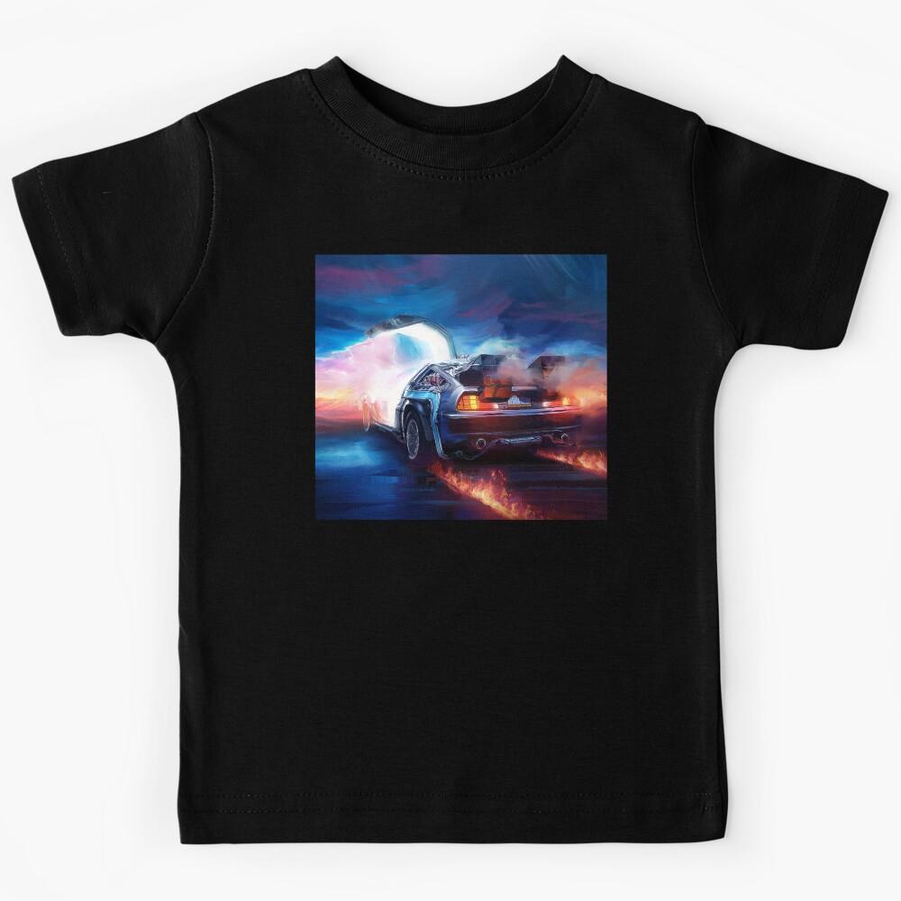 Back to the Future Delorean Time Machine Kids T-Shirt 170