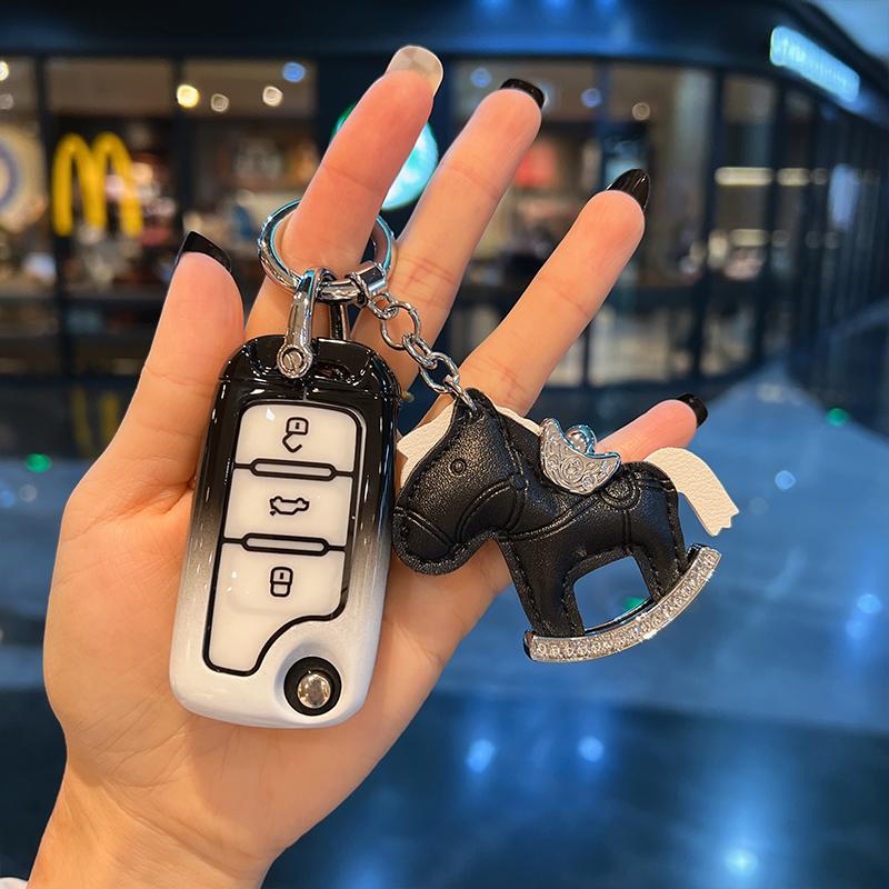 For VOLKSWAGEN VW Car Key Case Cover Shell For VW Volkswagen Golf 7 MK7 Tiguan MK2 For Seat Ateca Leon FR Ibiza For Skoda Octavi