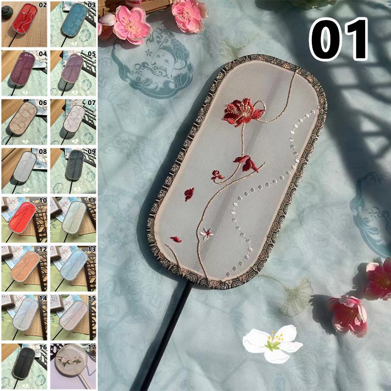 Fächer mit Polygon-Gruppe im chinesischen Stil, Dame, Tanz, Stickerei, Handfächer mit Quaste, Vintage-Muster, Kunstfächer, Handwerk, Party, Hochzeitsgeschenk