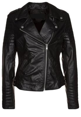 Jachetă Nouă Damă Piele Neagră Piele de Miel Făcută Manual Casual Elegant Biker Wear Moale