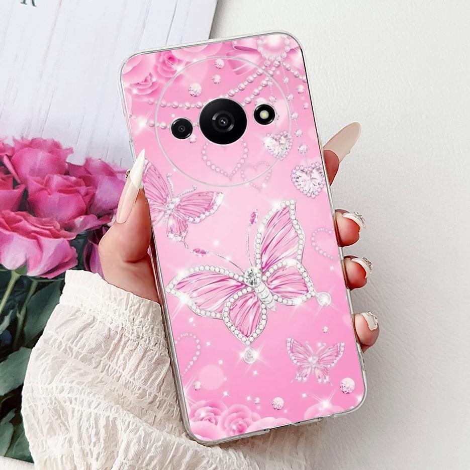 For Xiaomi Redmi A3 A3x Case RedmiA4 New Fashion Painted Cover Clear Silicone Soft Slim Phone Case For Xiaomi Redmi A3 Pro Shell