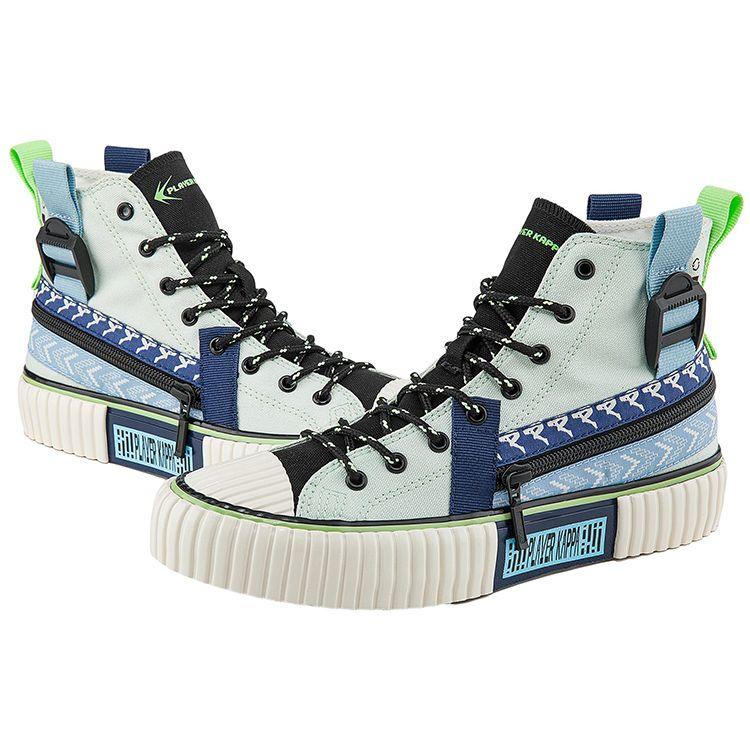 Kappa Player Electronic Music Logo Sports High-Top Canvas Shoes Unisex sneaker Wind-Sail-Blue K0BY5VS01D-8197