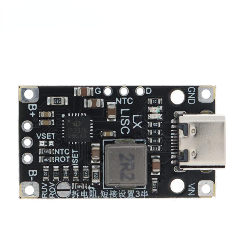 Lithium Battery Charging Boost Module Type-C USB 2/3S BMS 15W 8.4V 12.6V 1.5A With Balanced Support Fast Charge With Indicator