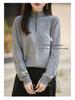 Stylish Women's Semi-High Neck Knit Sweater: French Autumn/Winter Collection