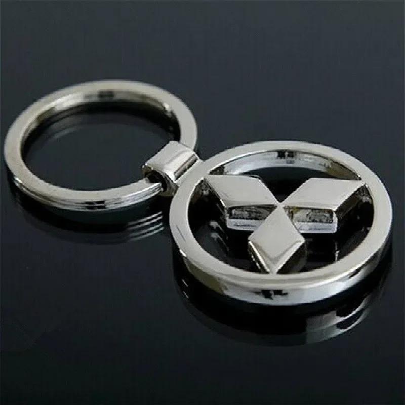 cyhk7 for Mitsubishi Lancer 9 10 ASX L200 Colt Pajero Outlander Eclipse Metal Alloy Car Keychain Key Ring Pendant Accessories wheelcap