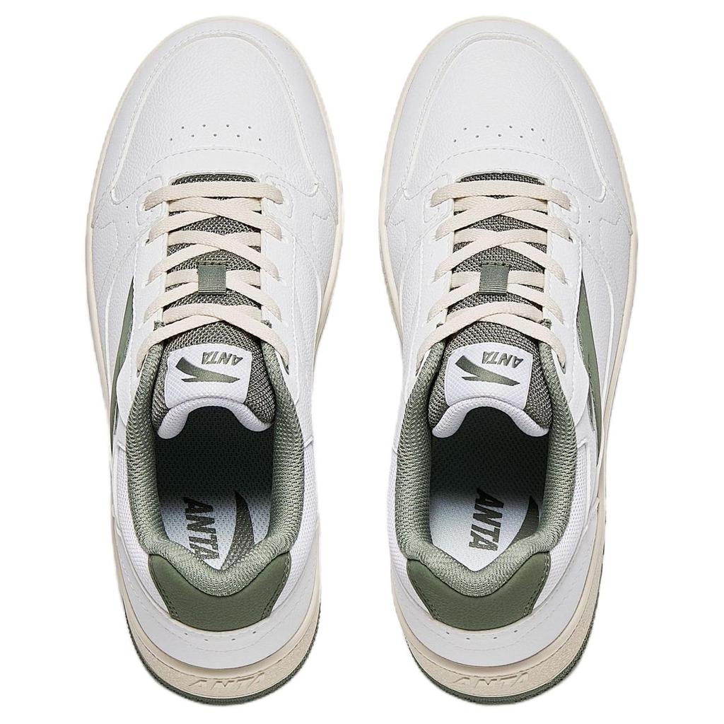 Anta Year 2 Simple Versatile Classic Fashion Durable Lightweight Low-Top Skate Shoes Women sneaker White Green 922548068-1