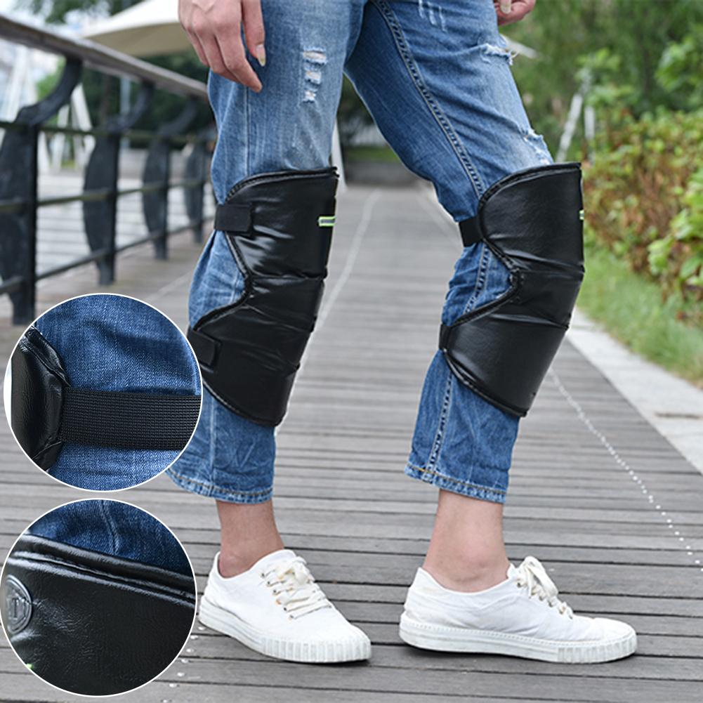 1 Pair of Short Knee Pads Motorcycle Scooter Knee Pads Protective Windproof Warm-keeping Leg Cover for Winter Autumn Riding