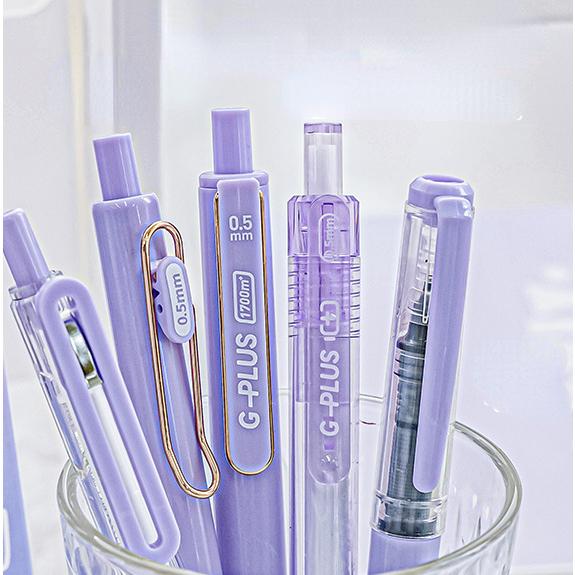 5 pièces/ensemble Ins simplicité Gel stylo coréen couleur unie 0.5MM noir mignon stylos belle papeterie stylos école étudiant/fournitures de bureau