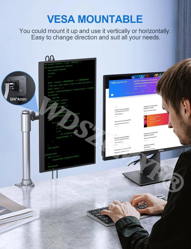 NEW 15.6”18.5" Wireless Portable FHD 1080P 16:9 IPS Panel Secondary Display Computer Monitor Type-C HDMI For Xbox Switch Laptop