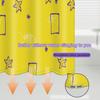 Sunny Yellow Starfish Shower Curtain - Coastal Polyester With Beachy Vibes