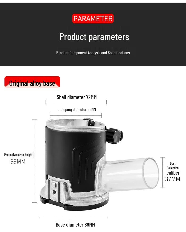 Electric Woodworking Trimmer & Router with Bakelite Base