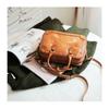 Simple Crossbody Boston Bag, Vegetable-tanned Leather Fashionable Hand-held Single Women's Bag