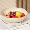 Piatto da frutta trasparente di lusso leggero per la casa, piatto da frutta per snack, soggiorno, tavolino da caffè, piatto per caramelle e snack, scatola per frutta secca