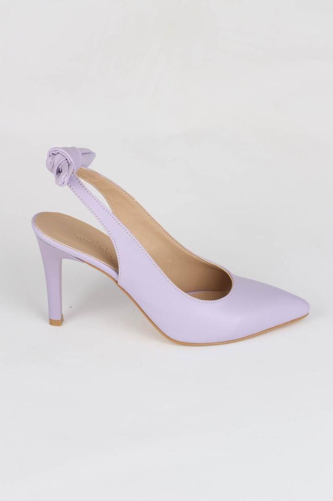 Zapatos de tacón de aguja con lazo trasero en color lila de Modabuymus  comprar a buen precio — entrega gratuita, reseñas reales con fotos — Joom