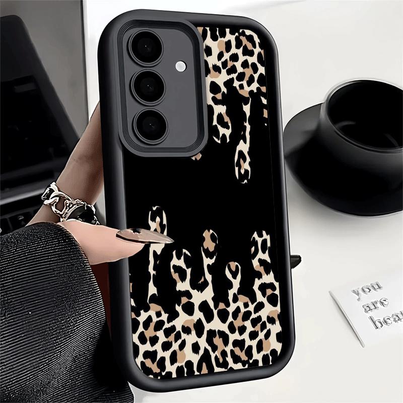 Phone Case for Samsung Galaxy A17 A16 A15 A14 A13 Leopard Print Trend Desgin A56 A36 A26 A55 A35 A25 A54 A34 A24 A53 A33 A23 A07