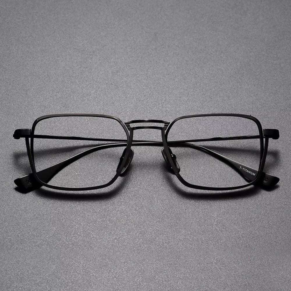 Metal Frame Anti Blue Light Glasses Square Frame Optical Eyeglasses Men's Eyewear  Reading