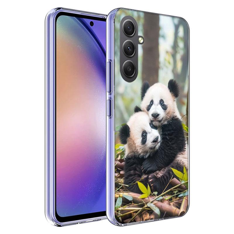 Panda Baby, Giant Panda Family Phone Case for Samsung A16 A26 A36 A56 A17 A37 A57 A07 A06 A02S A03 A04S A05S Galaxy Note 20 10 A