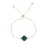 Women's Adjustable Roman Numeral Four-Leaf Clover Bracelet - Fashionable, Simple, Versatile for Tourist Attractions
