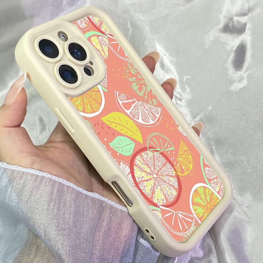 JT308 Lemon Drop Drawing for iPhone 17 16 15 14 13 Pro Max Samsung S26 S25 Ultra A17 A16 A07 A56 A13 A14 A15 Xiaomi 15T Redmi 15c Note 14 Soft Case
