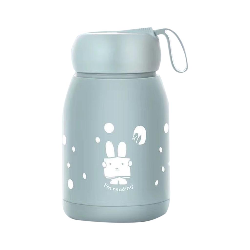 330ml Double Layer Insulated Mug Good Sealing Small Portable Cute Rabbits Insulated Mug for Travelling Outdoor Sports