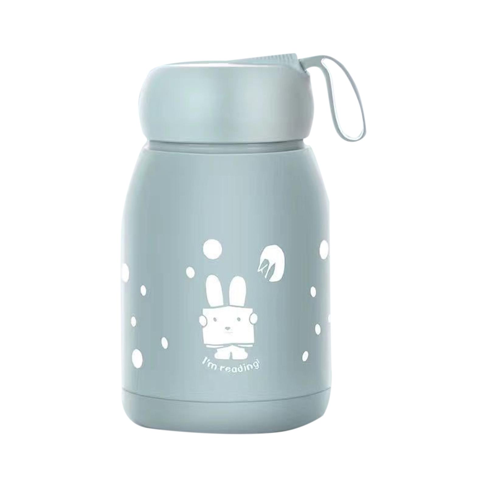 

330ml Double Layer Insulated Mug Good Sealing Small Portable Cute Rabbits Insulated Mug for Travelling Outdoor Sports 330ml синий