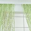 Pieces Window 2 Willow Leaf Curtain Voile Tulle Room Salix Leaf Sheer Vine Drapes Curtain Willow Leaf Curtain For Living Room Bedroom Balcony