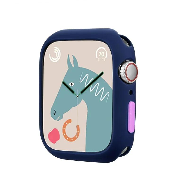 NEW Candy Soft Case for Apple Watch Cover 9 8 7 6 Se 5 4 3 45 42mm 38mm Protection Iwatch Serier 44mm 40mm 41mm Silicone Bumper