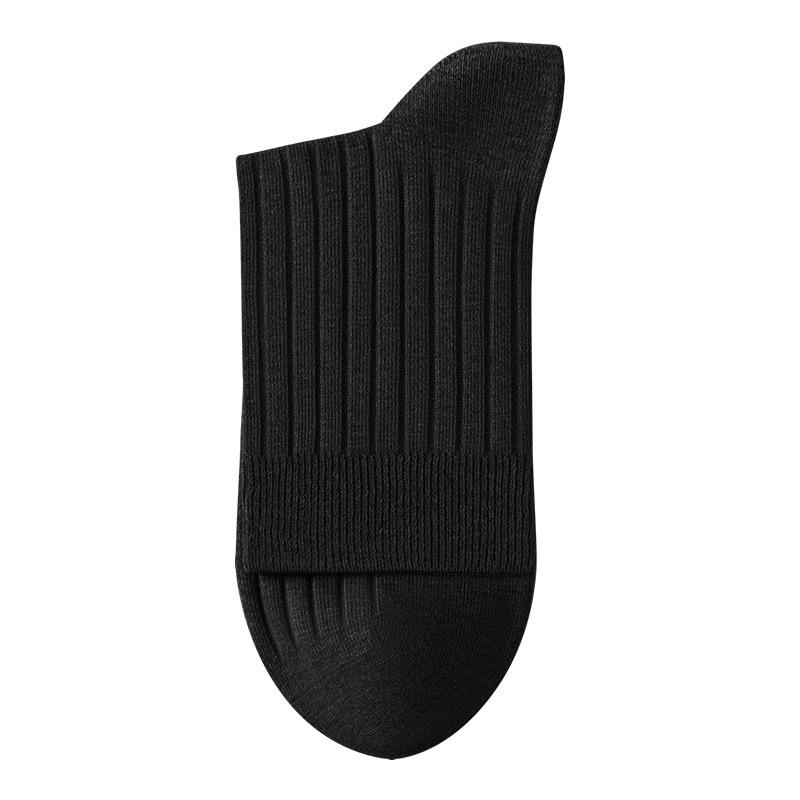 Men's Spring and Autumn Pure Cotton Anti Odor Antibacterial Anti Pilling Business Tube Socks